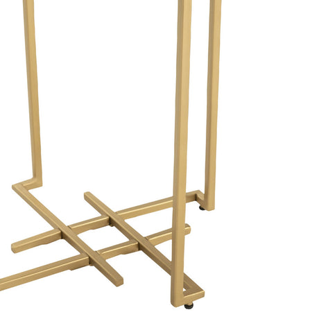 Pembroke Gold/White End Table - Ornate Home