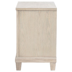 Pembroke Washed Oak 2-drawer Nightstand Bedside Table - Ornate Home