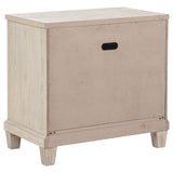 Pembroke Washed Oak 2-drawer Nightstand Bedside Table - Ornate Home