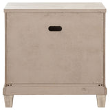 Pembroke Washed Oak 2-drawer Nightstand Bedside Table - Ornate Home
