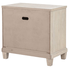 Pembroke Washed Oak 2-drawer Nightstand Bedside Table - Ornate Home