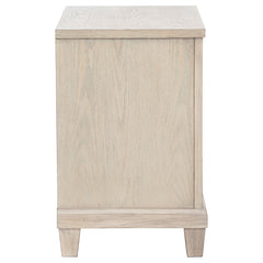 Pembroke Washed Oak 2-drawer Nightstand Bedside Table - Ornate Home
