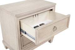 Pembroke Washed Oak 2-drawer Nightstand Bedside Table - Ornate Home