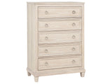 Pembroke Washed Oak 5-drawer Chest of Drawers - Ornate Home