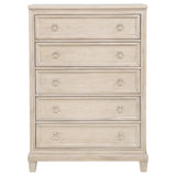 Pembroke Washed Oak 5-drawer Chest of Drawers - Ornate Home