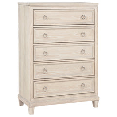 Pembroke Washed Oak 5-piece Eastern King Bedroom Set - Ornate Home