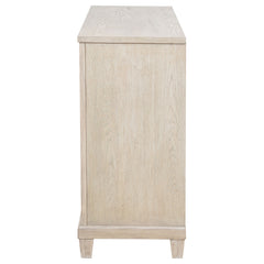 Pembroke Washed Oak 6-drawer Bedroom Dresser Cabinet - Ornate Home