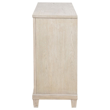 Pembroke Washed Oak 6-drawer Bedroom Dresser Cabinet - Ornate Home