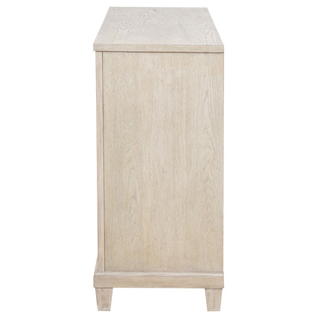 Pembroke Washed Oak 6-drawer Bedroom Dresser Cabinet - Ornate Home