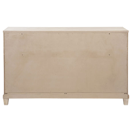 Pembroke Washed Oak 6-drawer Bedroom Dresser Cabinet - Ornate Home