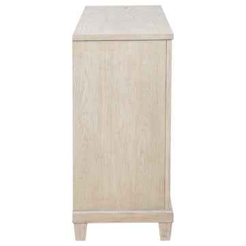 Pembroke Washed Oak 6-drawer Bedroom Dresser Cabinet - Ornate Home