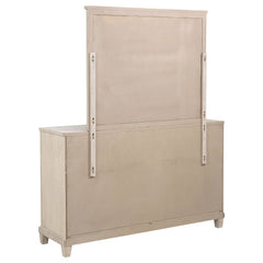 Pembroke Washed Oak 6-drawer Bedroom Dresser with Mirror - Ornate Home