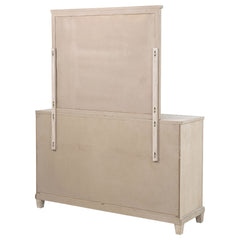 Pembroke Washed Oak 6-drawer Bedroom Dresser with Mirror - Ornate Home