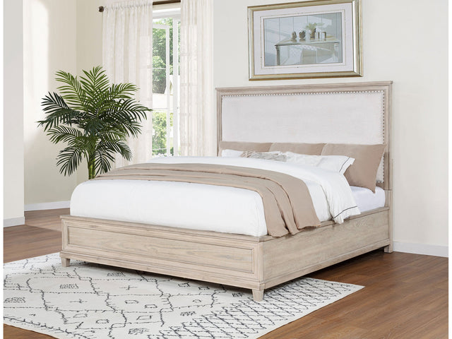 Pembroke Washed Oak 66-inch Eastern King Panel Bed - Ornate Home