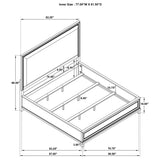 Pembroke Washed Oak 66-inch Eastern King Panel Bed - Ornate Home