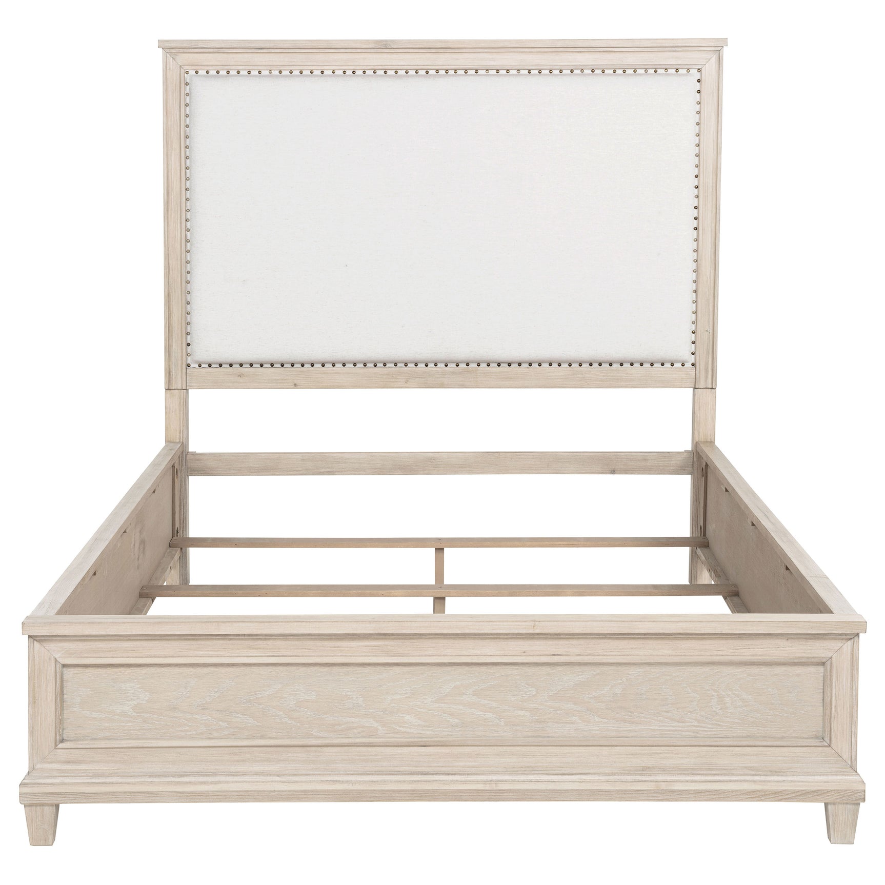 Pembroke Washed Oak 66-inch Queen Panel Bed - Ornate Home