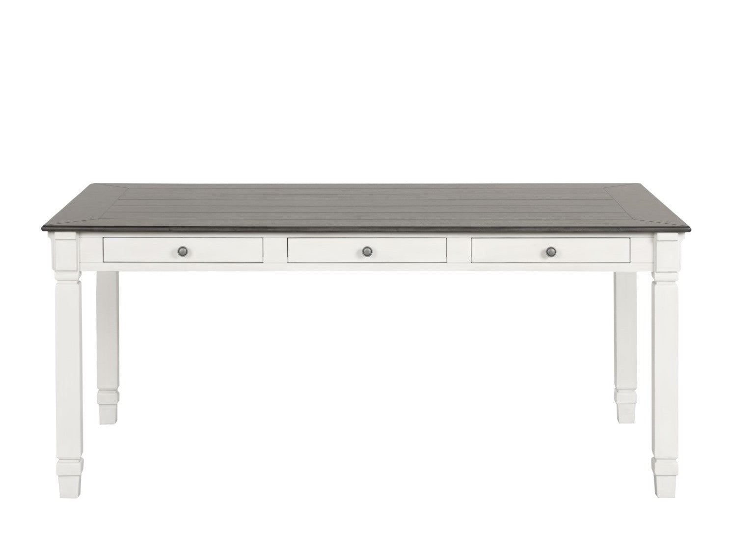 Pendola Rustic White Dining Table - Ornate Home