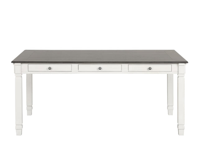 Pendola Rustic White Dining Table - Ornate Home