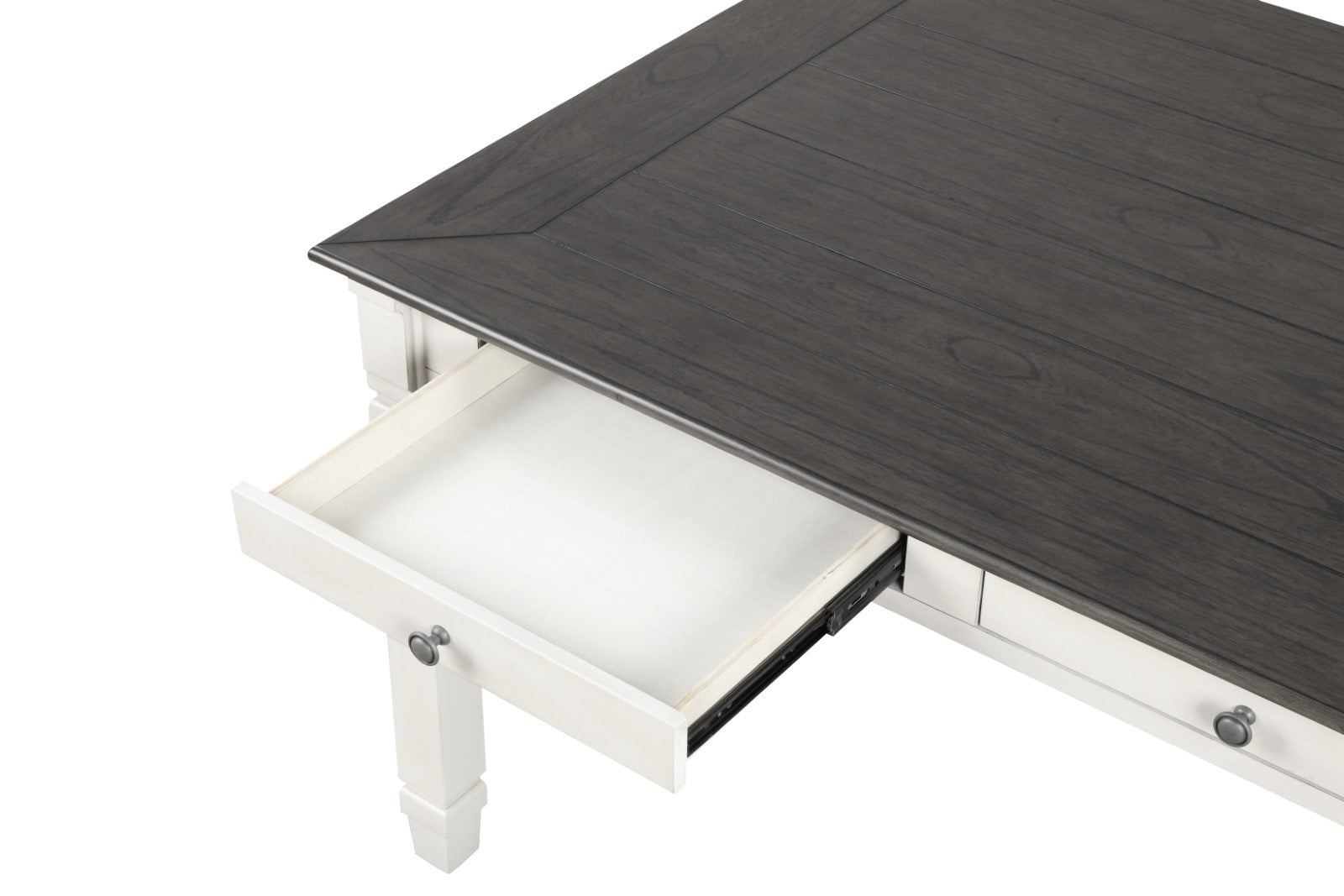 Pendola Rustic White Dining Table - Ornate Home