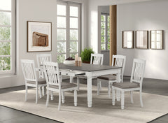 Pendola Rustic White Dining Table - Ornate Home