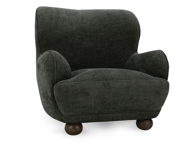 Penelope Forest Green Upholstered Accent Chair - Ornate Home