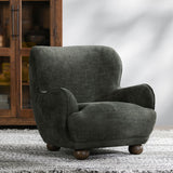 Penelope Forest Green Upholstered Accent Chair - Ornate Home