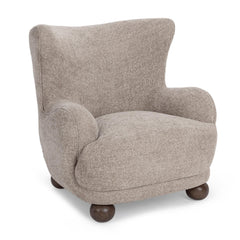 Penelope Mushroom Taupe Accent Chair - Ornate Home
