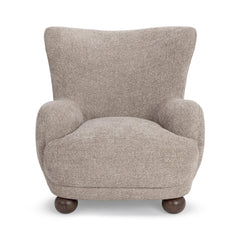 Penelope Mushroom Taupe Accent Chair - Ornate Home