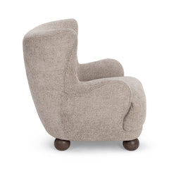 Penelope Mushroom Taupe Accent Chair - Ornate Home