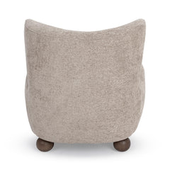 Penelope Mushroom Taupe Accent Chair - Ornate Home