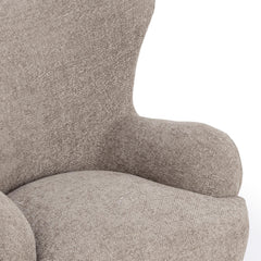 Penelope Mushroom Taupe Accent Chair - Ornate Home