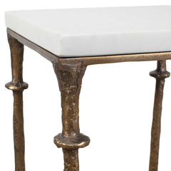 Penelope White Marble Accent Table - Ornate Home