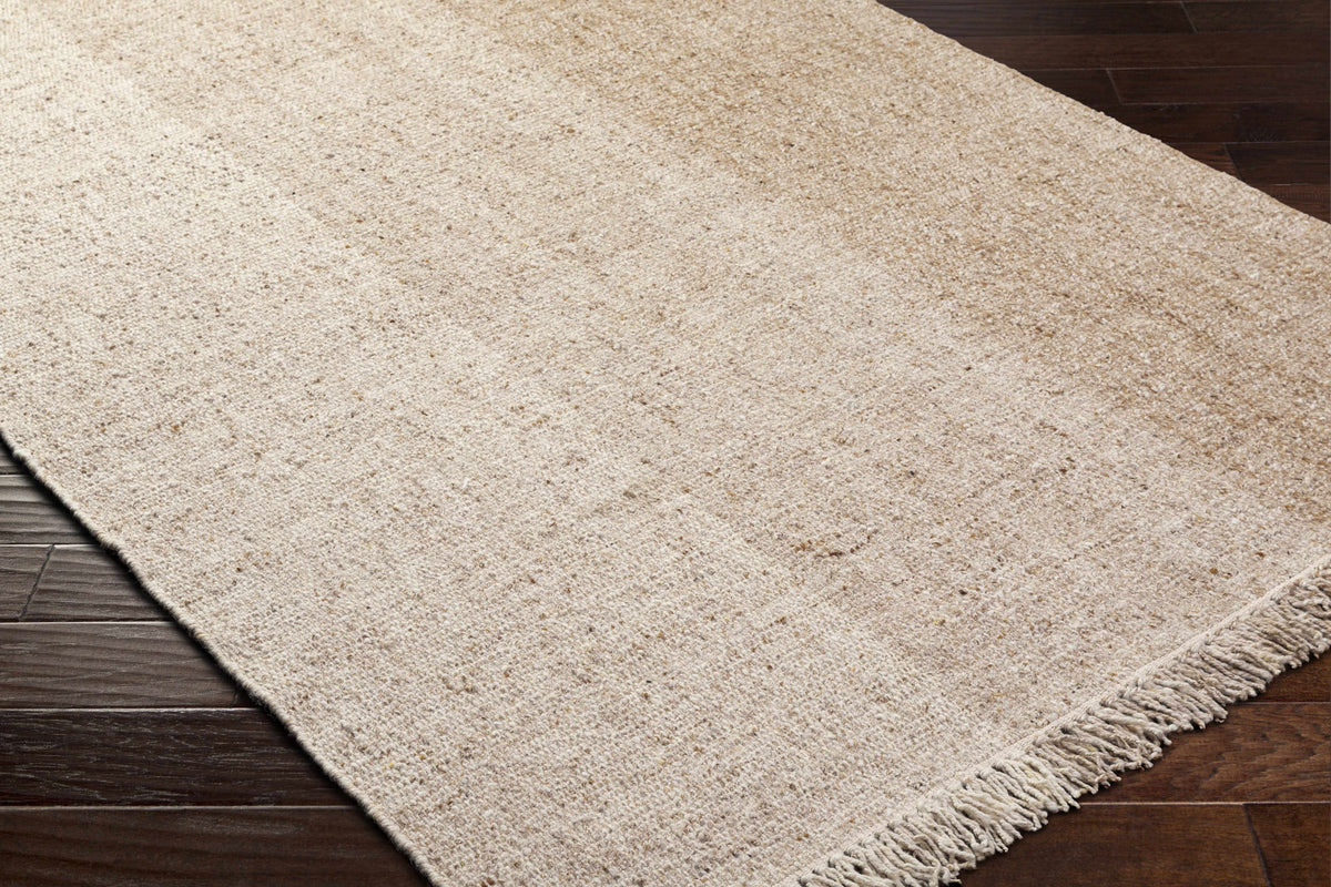 Penha Beige Monochrome Wool Area Rug - Clearance - Ornate Home