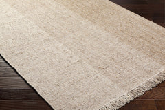 Penha Beige Monochrome Wool Area Rug - Clearance - Ornate Home