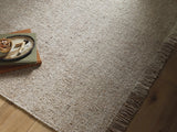 Penha Beige Monochrome Wool Area Rug - Clearance - Ornate Home