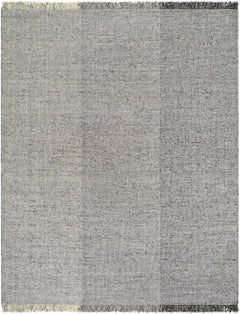 Penha Gray Monochrome Wool Area Rug - Clearance - Ornate Home