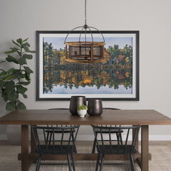 Penhill Black Wooden Three Bulb Chandelier - Ornate Home