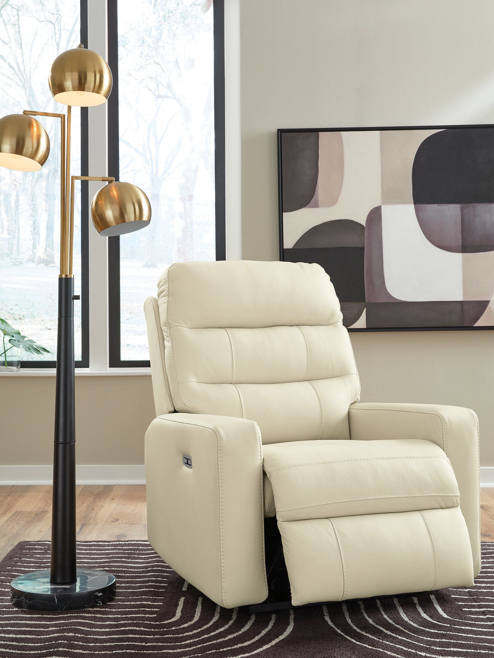 Pennacle Pier Canvas Power Recliner - Ornate Home