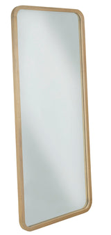 Penny Beveled Glass Floor Mirror in Buff Cream - Ornate Home