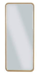 Penny Beveled Glass Floor Mirror in Buff Cream - Ornate Home