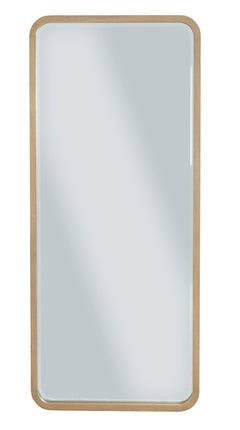 Penny Beveled Glass Floor Mirror in Buff Cream - Ornate Home
