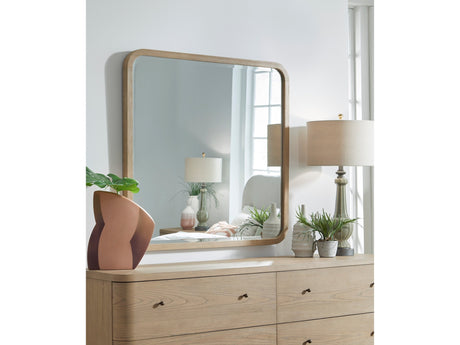 Penny Beveled Glass Wall or Dresser Mirror in Buff Cream - Ornate Home