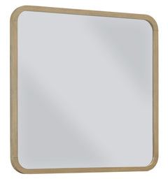Penny Beveled Glass Wall or Dresser Mirror in Buff Cream - Ornate Home