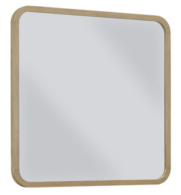 Penny Beveled Glass Wall or Dresser Mirror in Buff Cream - Ornate Home