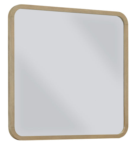 Penny Beveled Glass Wall or Dresser Mirror in Buff Cream - Ornate Home