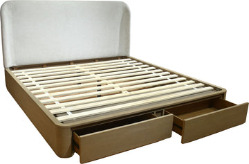 Penny Buff Cream California King Storage Bed - Ornate Home