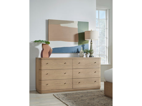 Penny Buff Cream Six Drawer Dresser - Ornate Home