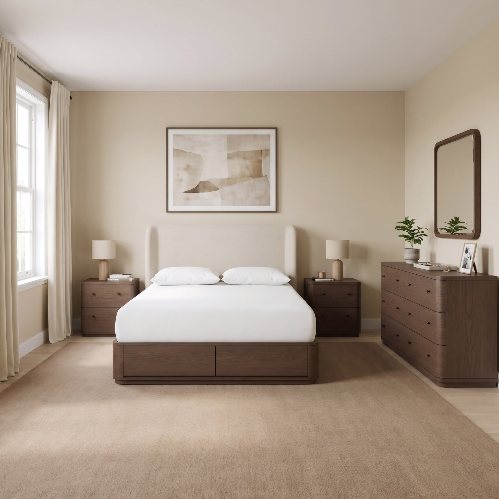 Penny Chocolate Mousse Full Bed - Ornate Home