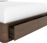 Penny Chocolate Mousse Full Storage Bed