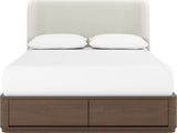 Penny Chocolate Mousse King Storage Bed - Ornate Home